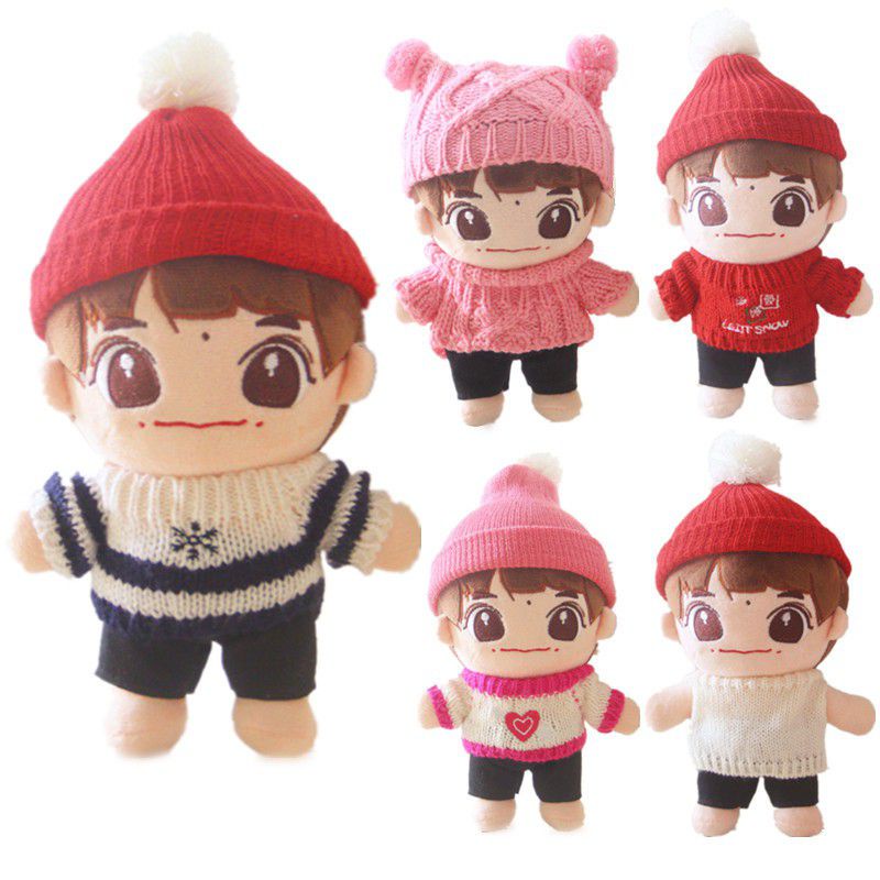 Muñeco De Dibujos Animados De Kpop BTS JungKook JIMIN SUGA RM JIN JHOPE V Ropa De Peluche De Navidad #2