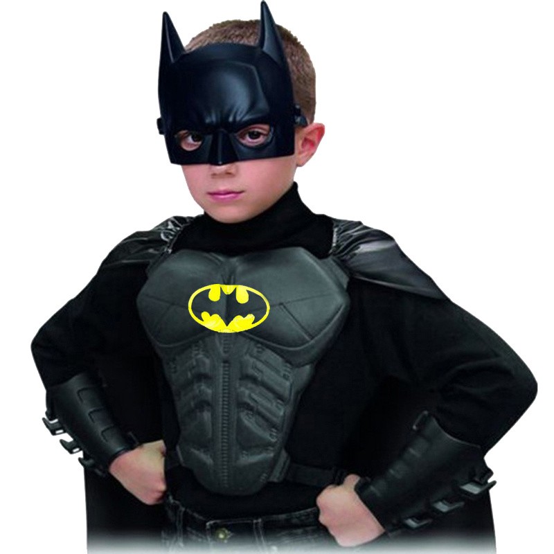 Disfraz De Batman Cosplay Ropa Infantil Máscara Capa Protector De Muñeca |  Shopee Colombia