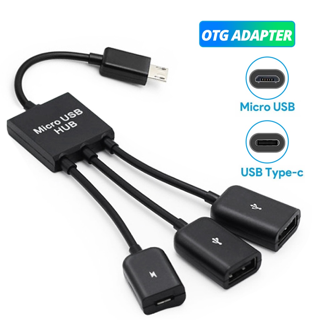 Image of 3 En 1 Micro USB OTG Adaptador De Cable De Teléfono Móvil Divisor HUB Para Xiaomi Samsung Datos Conector De Extensión #6