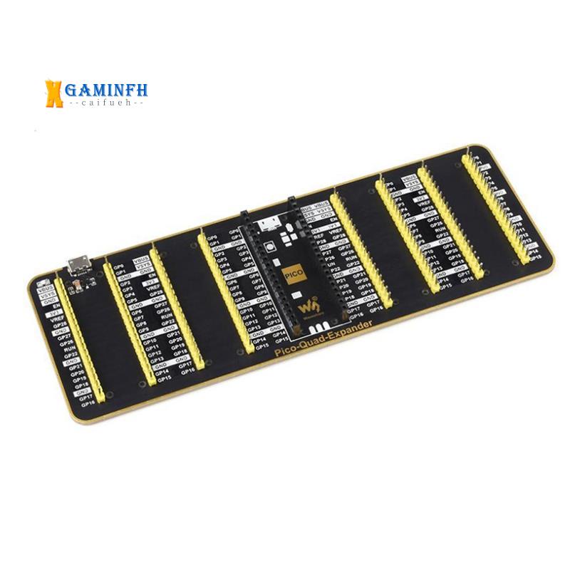 Waveshare Quad GPIO Expansor Para Raspberry Pi Pico Cuatro Conjuntos 
