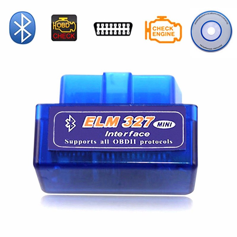 Bluetooth Mini VGate Scan OBD OBD2 V OBDII Auto Torque escáner herramienta ELM327 CD #2