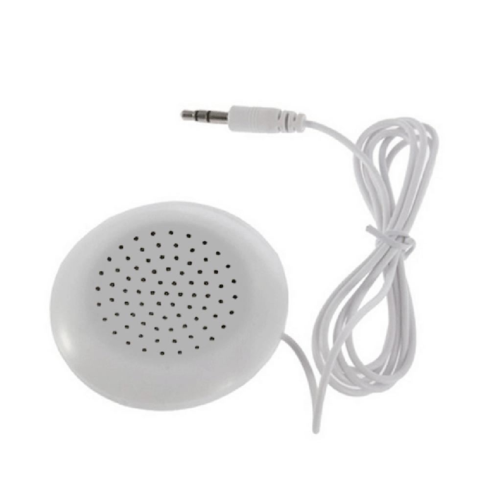 White Portable 3.5mm Pillow mini Speaker For MP3 MP4 Player CD Radio E5A8