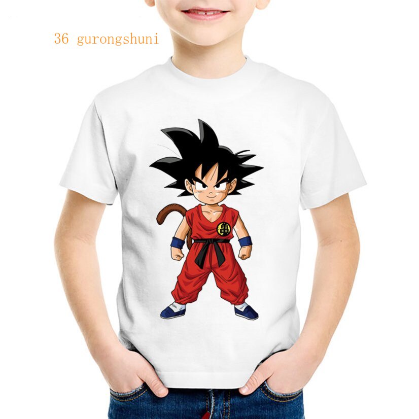 Impresión De Dibujos Animados Niño Goku Niños Camisetas Anime Dragon Ball Z  Verano Gráfico Divertidas/Niñas Tops Ropa De Bebé | Shopee Colombia