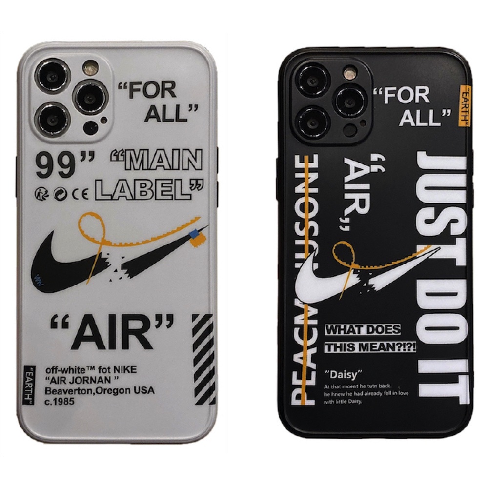 Off White Nike Broken Swoosh Carcasa Para Iphone 13 12 11 Pro Max Mini X Xs Xr 7 8 Plus Shopee Colombia