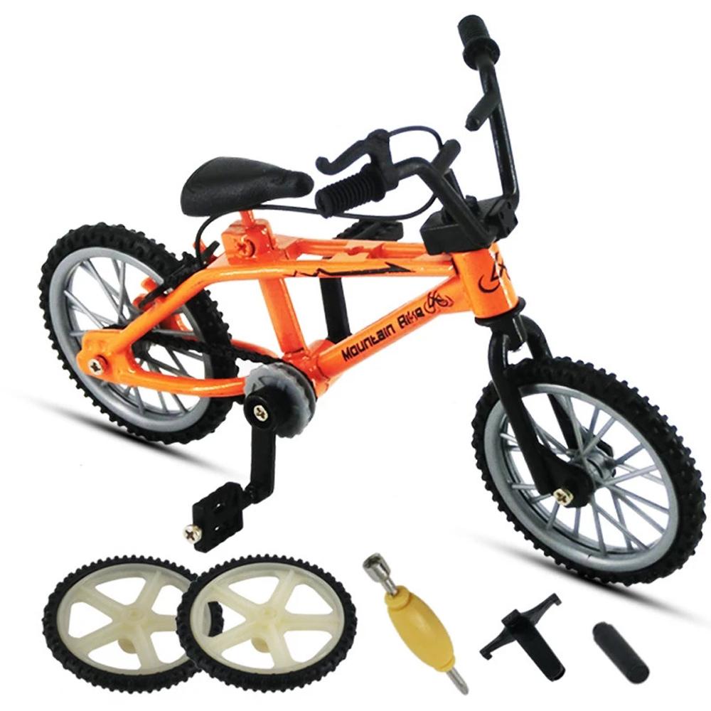 Model Toys Finger Bicycle Mini Bike Mini Finger Bike for Boys Children Zhenci Finger BMX Bikes Blue Mountain Bike 