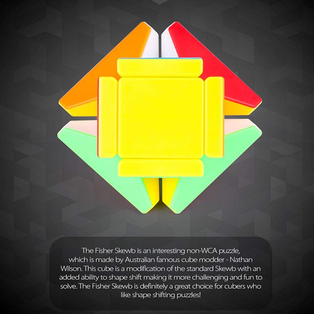 Sin Etiquetas OJIN MoYu MOFANGJIAOSHI Cubing Classroom MFJS Fisher Skewb Cube Cubo Creativo Smooth Magic Cube Puzzle
