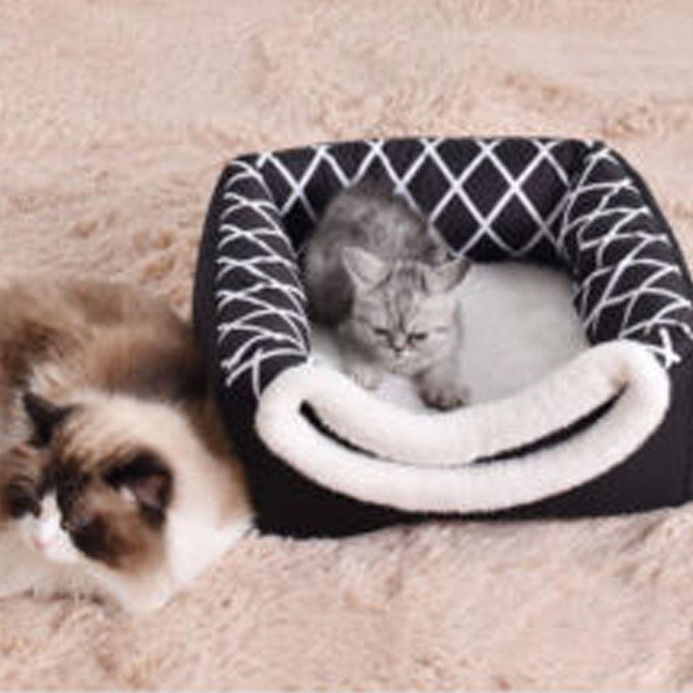 Image of OSCOO Cat Sleeping Bed Cojín De Felpa Almohadillas De Casa Para Cachorro Cesta De Perrera #2