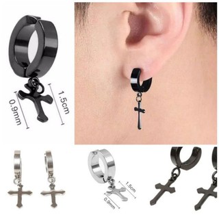 Pendientes de cruz no Piercing/pendientes de Clip/pendientes de Clip para hombre y mujer/pendientes de cruz/venta #10