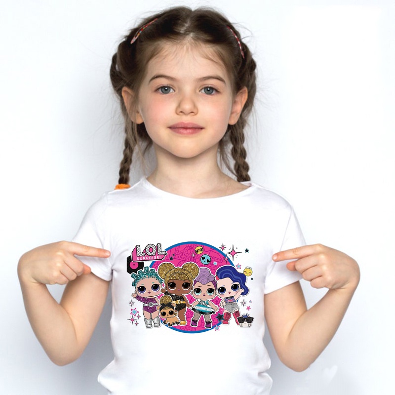Lol Surprise Camisetas De Verano De Manga Corta Para Niñas Camiseta Sorpresa Ropa Para Niños #8