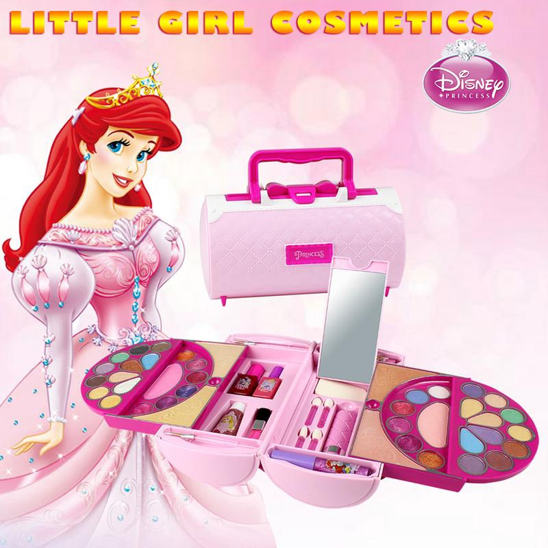 42pcs Juguetes De Juego De Princesas Disney Kit De Maquillaje Seguro Y Sin  Tóxicos Para Niñas Caja De Cosméticos Para Niños | Shopee Colombia