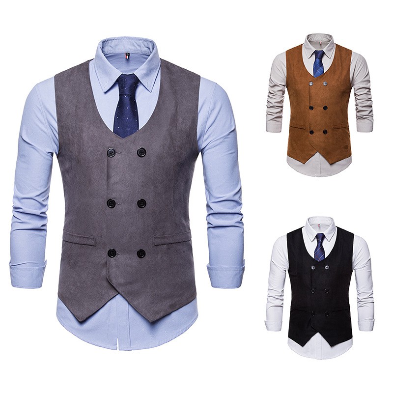 Chaleco De Negocios Ajustado Para Hombre Ropa formal casual Talla Grande 40  | Shopee Colombia