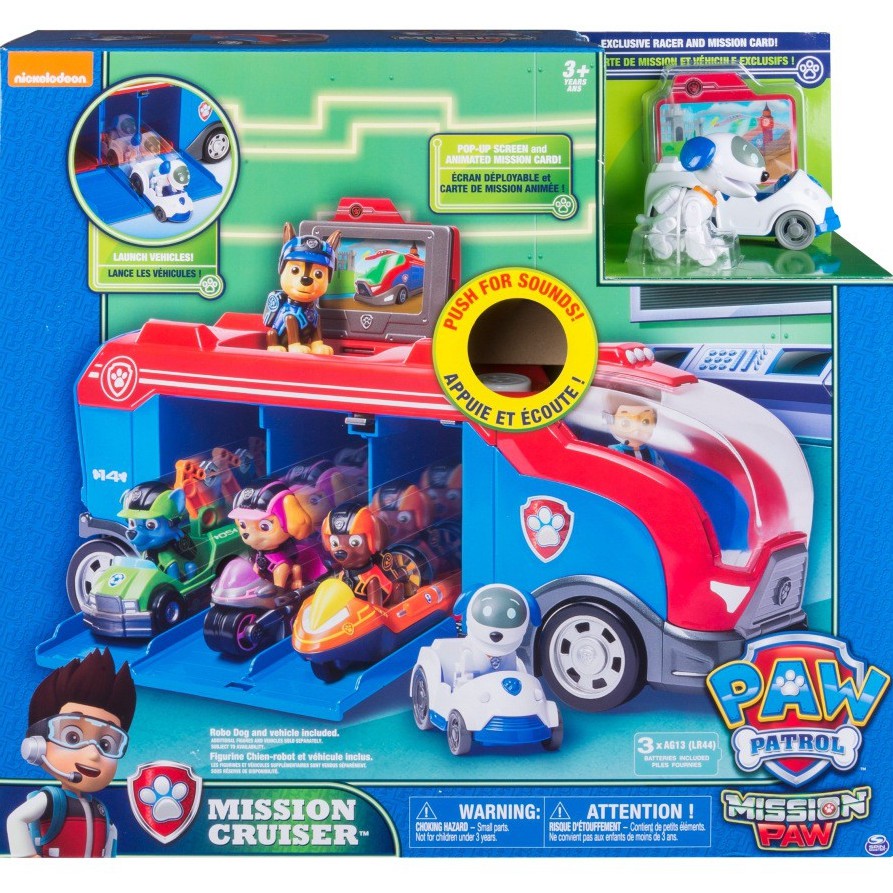 Paw Patrol Plastic Playset Rescue Bus Observatory Toys Cartoon Toy Cars ...