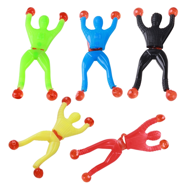 4 Piezas De Hombre Araña Pegajoso Para Pared/Juguete Intelectual Para Niños  | Shopee Colombia