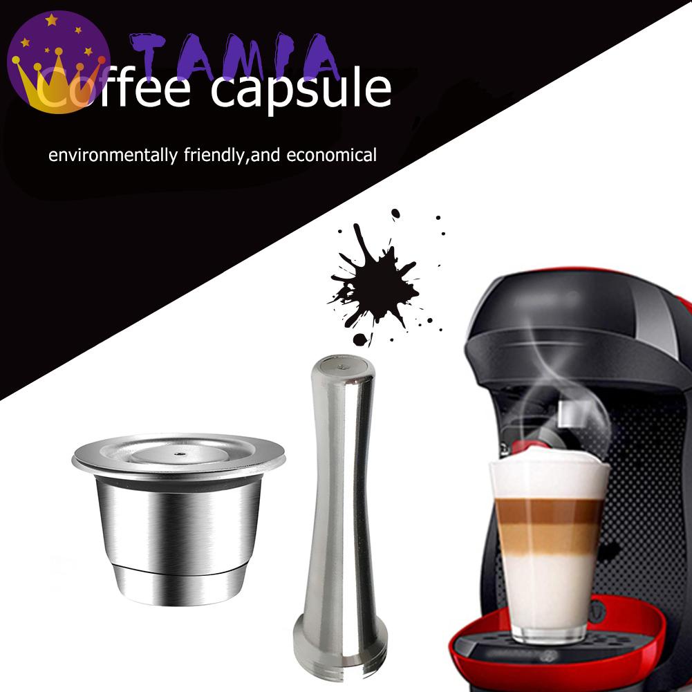 filtro de cápsula goteador Ba30DEllylelly Cápsula de café recargable de acero inoxidable compatible con la máquina de café Nespresso U 