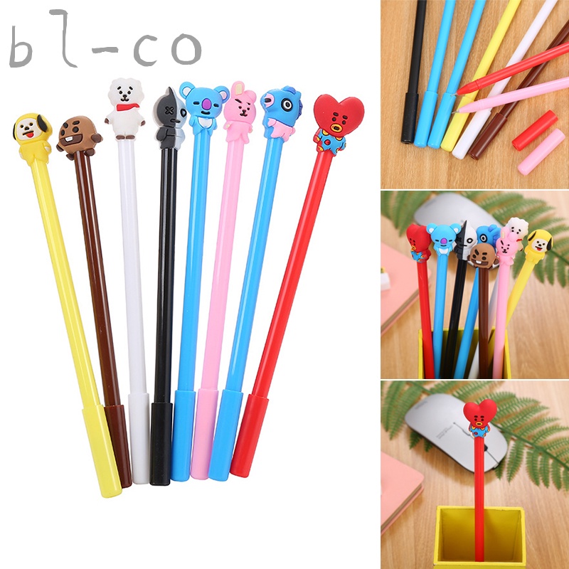 BTS Cartoon Animal Pens for Collectibles Lovers Black Ink Writing Pen  Children Gift Office School Stationery Supplies | Shopee Colombia