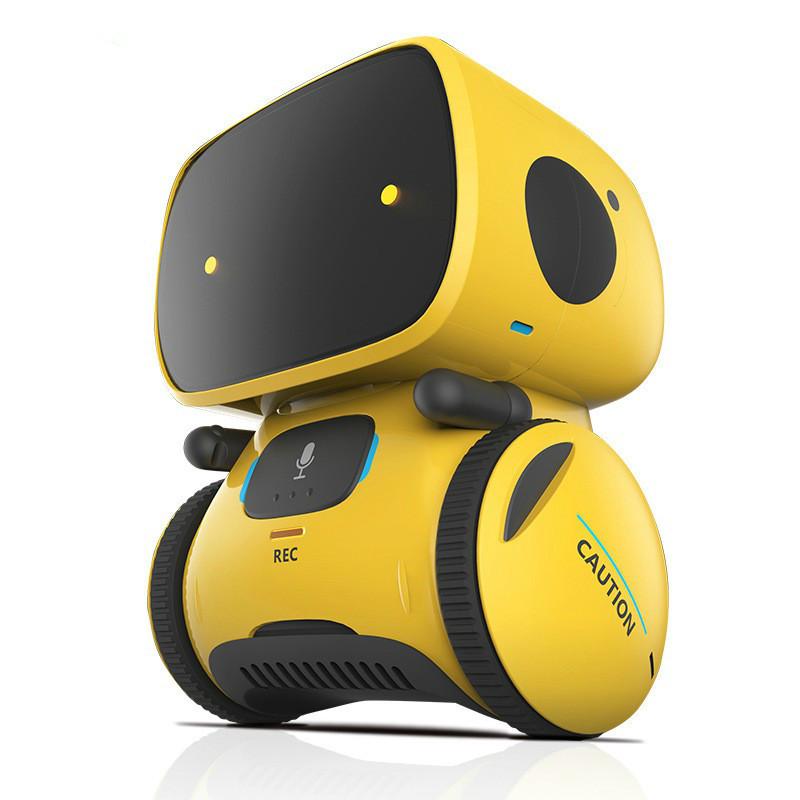 juguete interactivo color amarillo juguete educativo regalo para niños y niñas REMOKING Robot inteligente para niños 