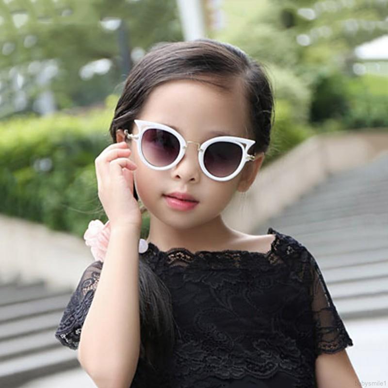 babysmile gafas de sol para niños de moda de ojo de gato gafas de sol retro niñas niños anti-uv al aire libre gafas de playa | Colombia