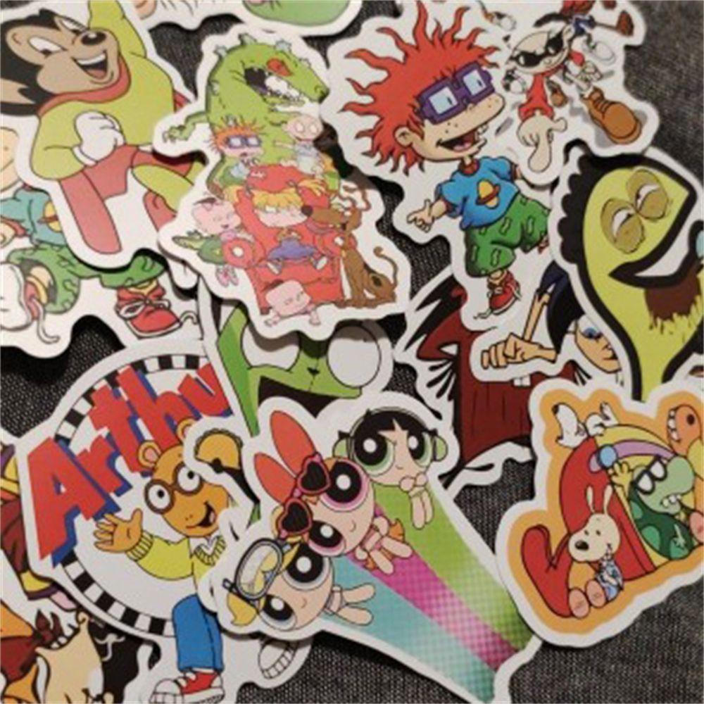 ANHES 50Pcs/Lot Mixed Classic Cartoon Sticker DIY Toy Sticker Popeye the  Sailor Cartoon Anime Stickers Notebook Graffiti Stickers Sticker Decals  Stationery Sticker Multi Use Graffiti Sticker 90s Cartoons The Powerpuff  Girls |