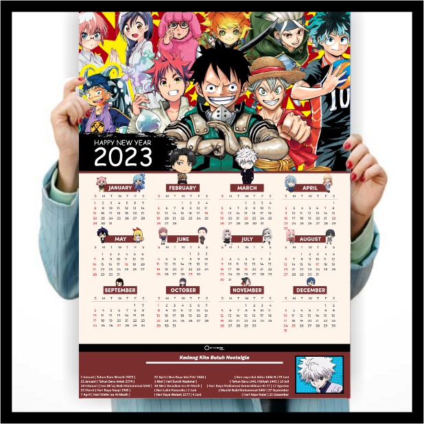 Calendario de Anime 2023 póster de Anime de calendario 2023 Spy x