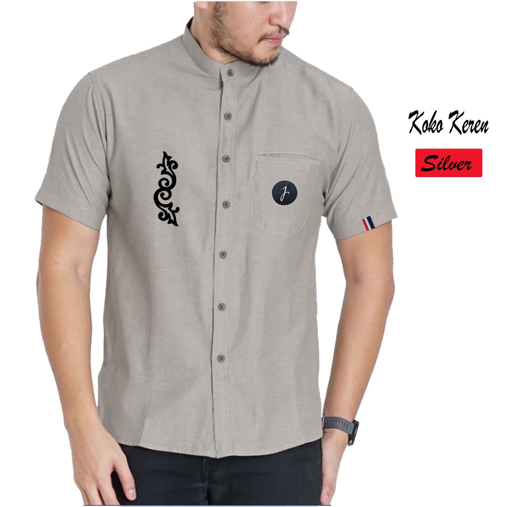 locutor columpio Amperio Camisa de manga corta 100% Original para hombre #Camisas de hombre/camisas  musulmanas de hombre marca JIGGER LOGO Can COD | Shopee Colombia