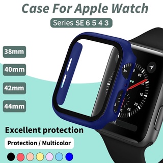 Funda De Vidrio Para Apple Watch Serie 6 5 4 3 2 1 SE 44mm 40mm iWatch 42mm 38mm Parachoques Protector De Pantalla Cubierta Accesorios De Reloj #9