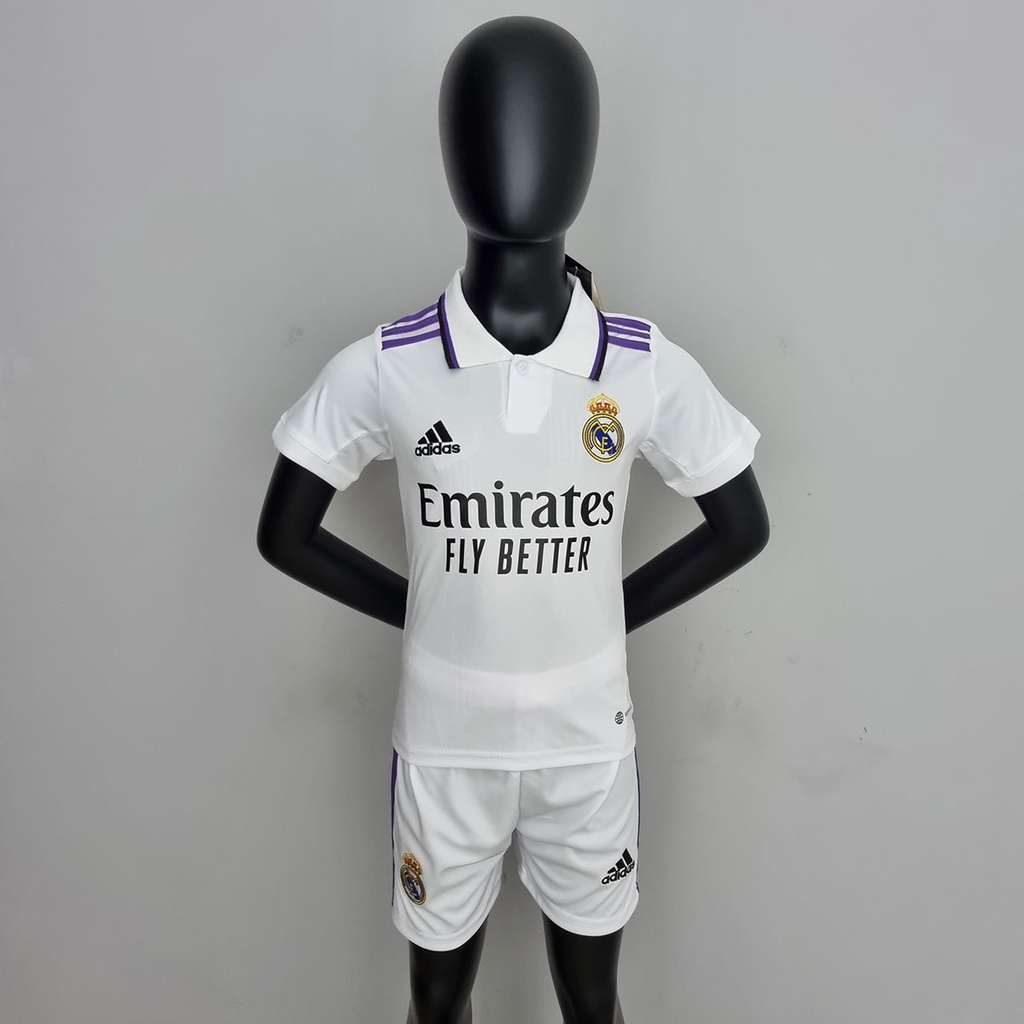 Drástico fertilizante precoz 2022/23 Real Madrid para niños Local Camiseta de Fútbol Personalización  Nombre Número | Shopee Colombia