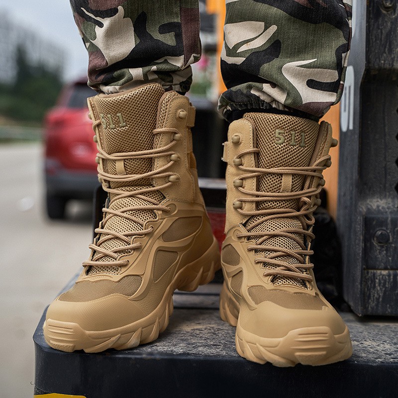 Botas Militares De Alta Calidad De Los Hombres Al Aire Libre Zapatos Caminar Fuerzas Especiales Tácticas De Combate | Shopee Colombia
