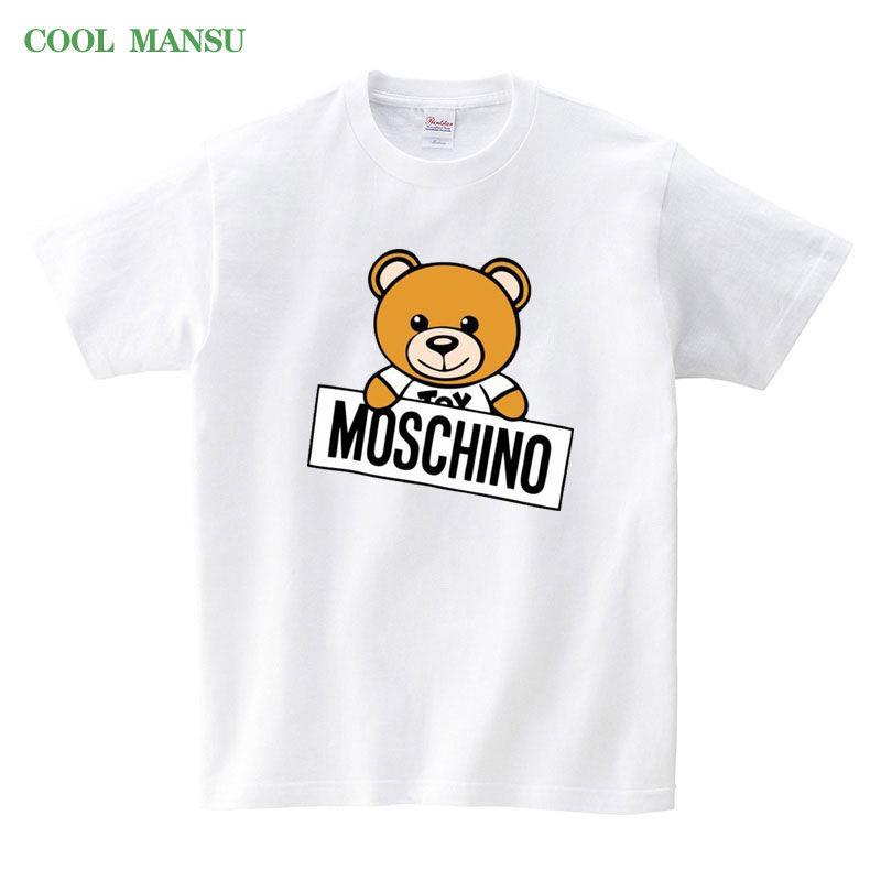 Moschino Ropa Infantil Último Estilo Camiseta Hombre Mujer 100 Algodón Puro  Influencer Hot | Shopee Colombia