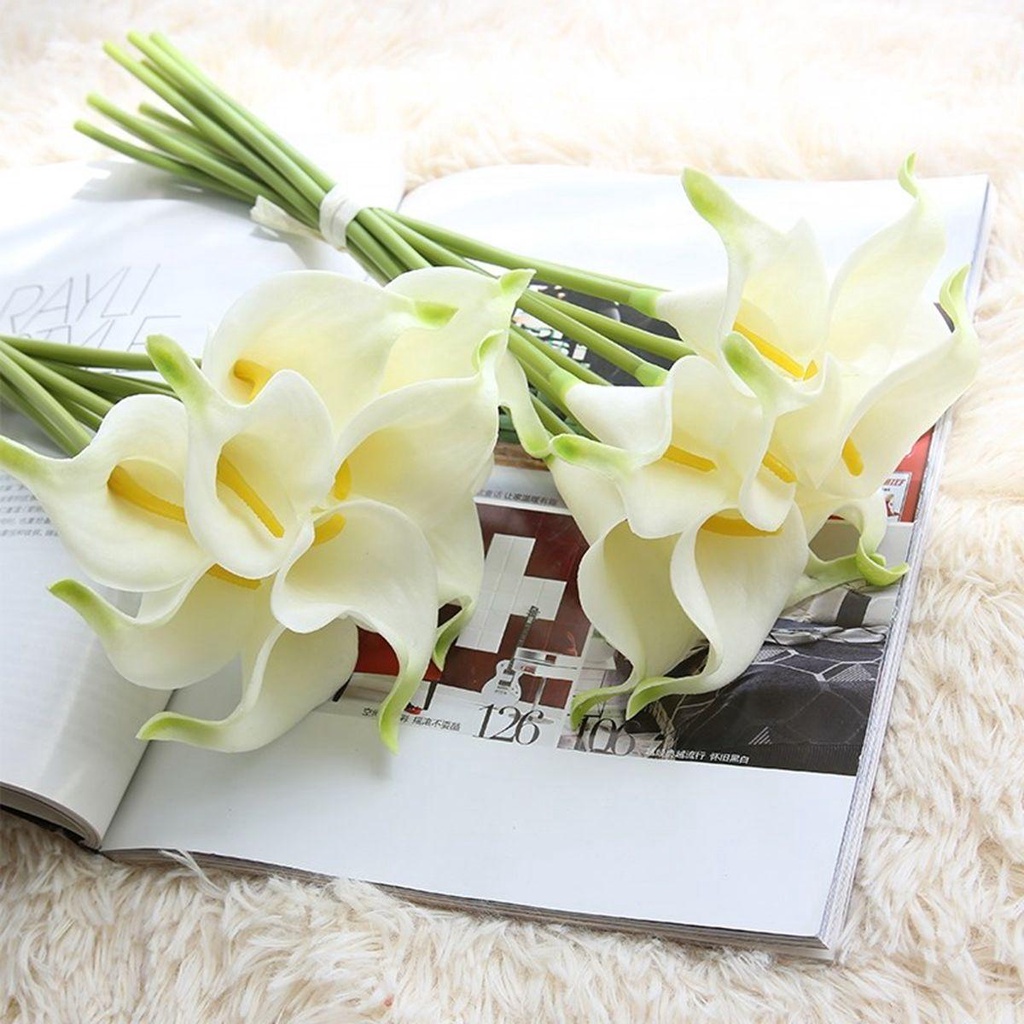 BOLDUC 5Pcs Fake Flowers Garden Silk Plants Artificial Calla Lilies  Restaurant Bridal Wedding Real Touch DIY Elegant Bouquet/Multicolor |  Shopee Colombia