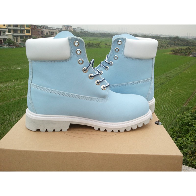 LX3] Zapatos Deportivos Para Mujer Timberland Botas Unisex Top Alto Azul | Shopee