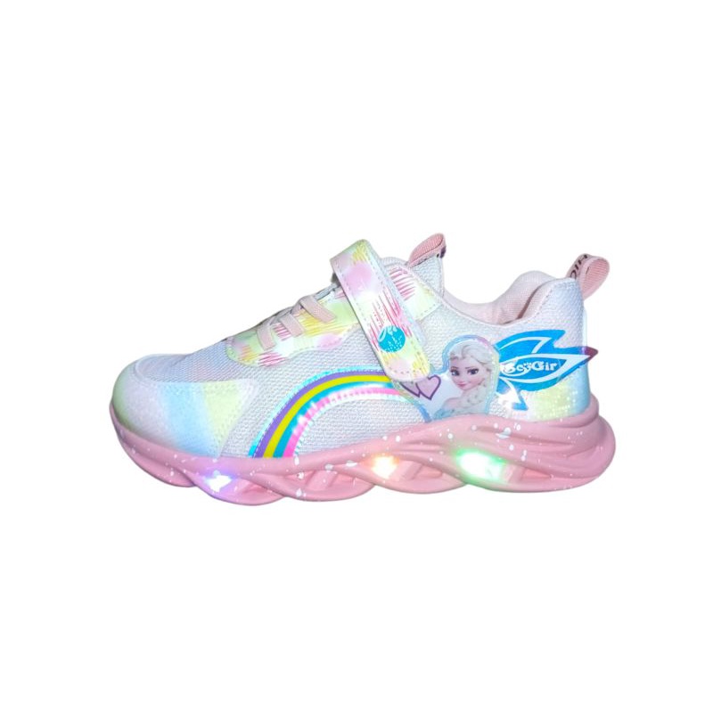 cubo leninismo Estudiante Elsa Pink Frozen 2 zapatos de luz Elsa zapatillas para niñas Led zapatos  para niñas Original Premium Import | Shopee Colombia