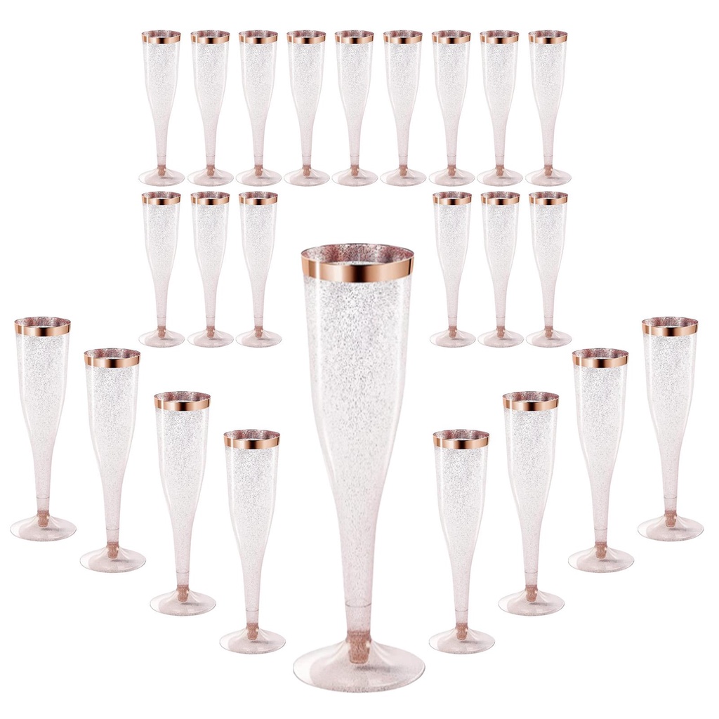 Set 6 Flutes champagne in Acrylic Chic & Zen 01 