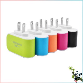 Image of thu nhỏ Universal Candy Color 3USB Charger Travel Wall Charger Adapter Smart Mobile Phone Power Supply Charger for Tablets EU #7