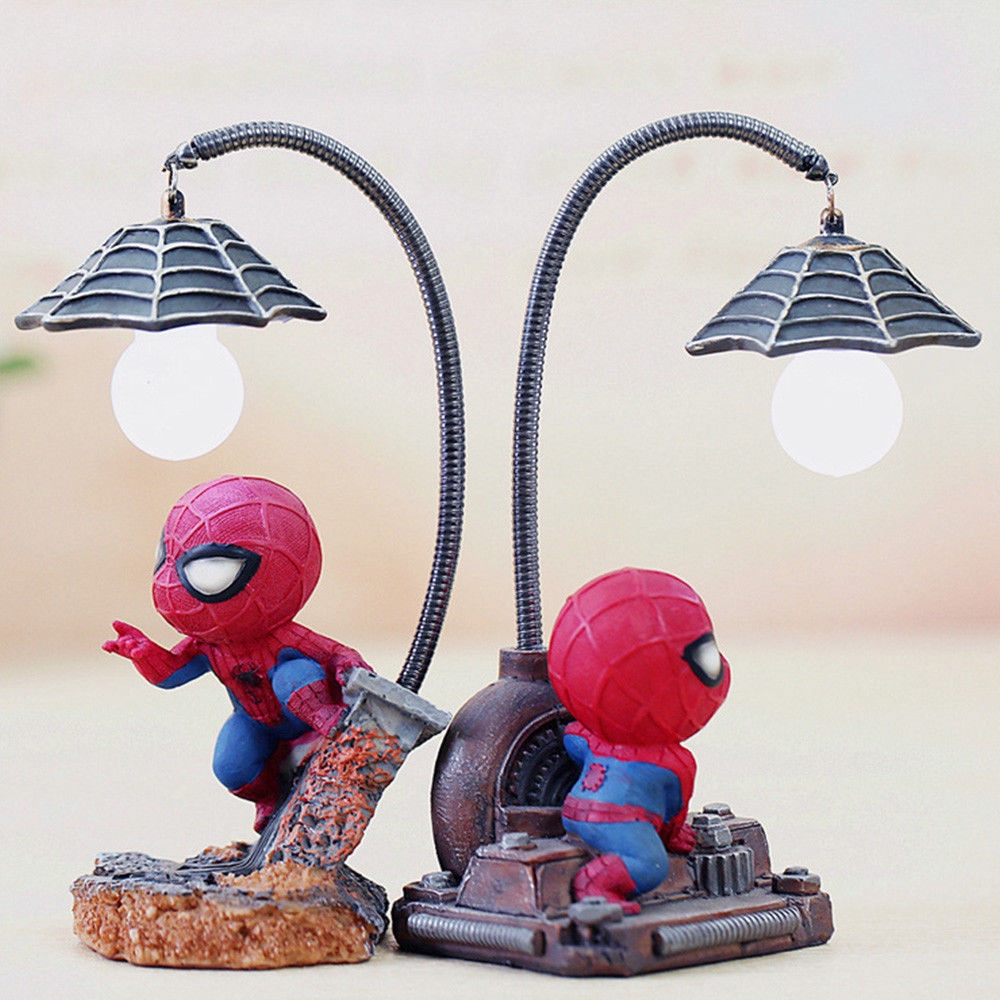 Spiderman Led Luz De Noche Resina Spider Man Lámpara Para Niños  Habitaciones Decoración Del Hogar Izquierda Cumpleaños Navidad | Shopee  Colombia