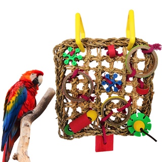Image of Parrot Roer Y Escalada Red Madera Color Construcción Bloque Juguete