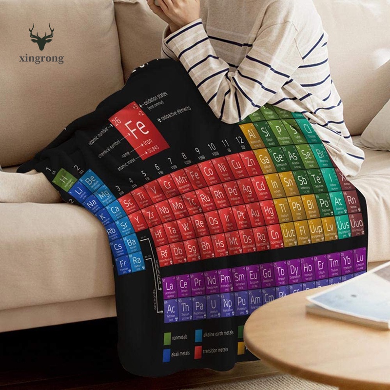 Periodic Table Blanket Digital Printing Chemistry Periodic Table Of