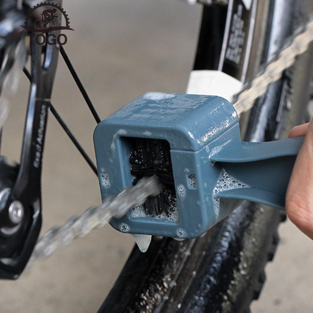 togo12 ~ 1/3pcs Limpiador De Cadena De Bicicleta Limpia Máquina Cepillos Fregador Lavadora Conjunto De Herramientas