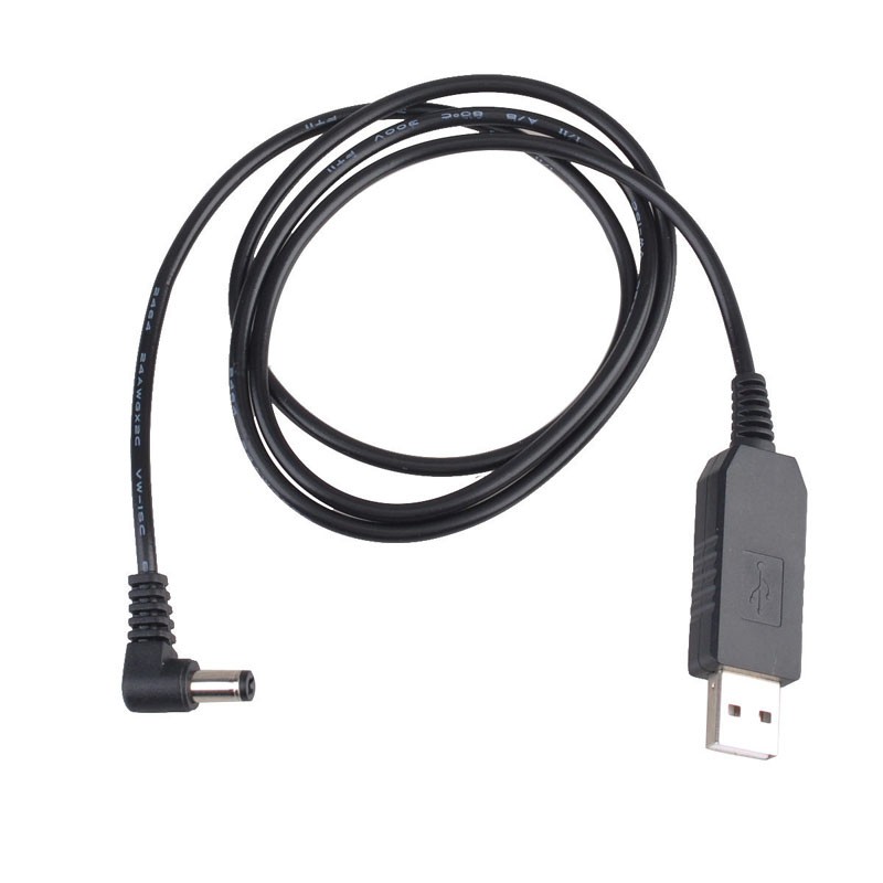 Portátil Boost DC 5V A 9V Cargador USB Cable Transformador Para Baofeng UV-5R-82 BF-F8HP 82HP 9R Plus Walkie Talkie