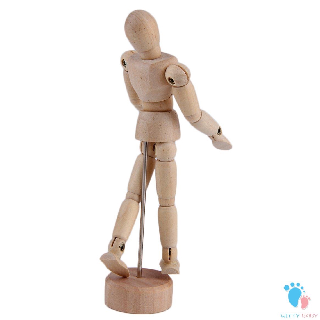 5.5  Modelo de dibujo Humano de madera Hombre Maniquí articulado Maniquí Títere Venta mundial-Burlywood-1 Tamaño 4.5 