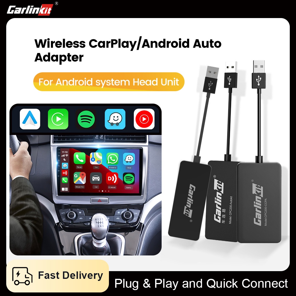 Carlinkit 3 En 1 Carplay Dongle Para Pantalla De Coche Modificada Convertir Android 4.4 Encima De La Del Espejo Y Inalámbrico Y Con Auto | Shopee