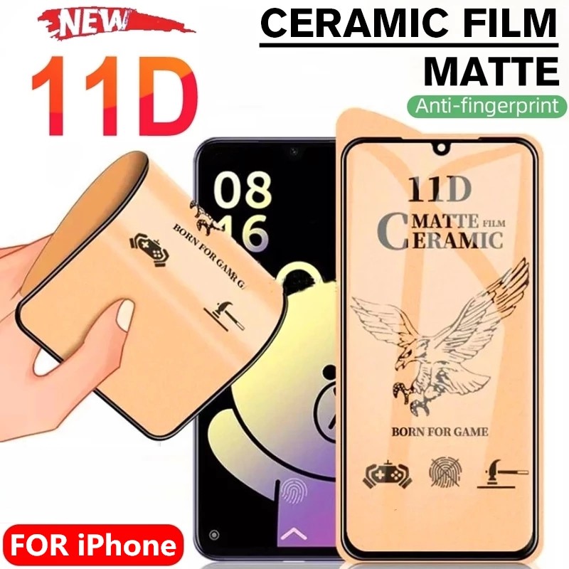 Explosion Proof Ceramic Screen Protector For Iphone 13 Pro Max 12 Mini 11 X Xr Xs Matte Film For Iphone 6 7 8 Plus Protective Shopee Colombia