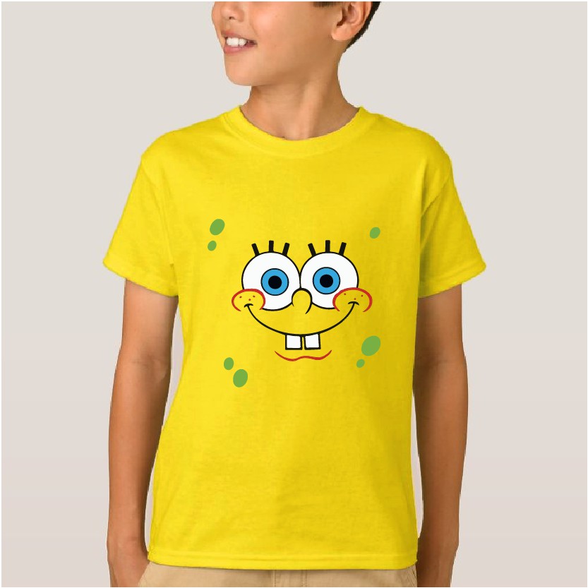 Camiseta bob esponja niños - algodón peinado 24S - hombre / mujer | Shopee  Colombia