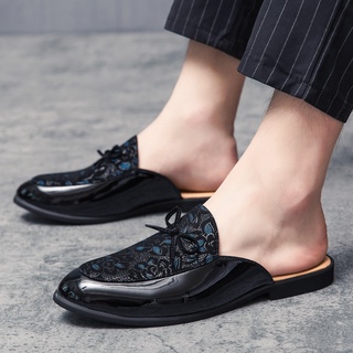 Zapatos Zapatos para hombre Botas Nuevos zapatos formales hechos a mano para hombres De cuero negro slip en mulas elegantes 
