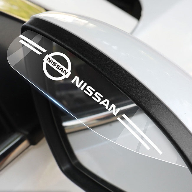 2 Piezas Nissan Espejo Retrovisor Lluvia Ceja Protector A Prueba De Para March Almera Note Tida Sylphy Juke X-trail #4