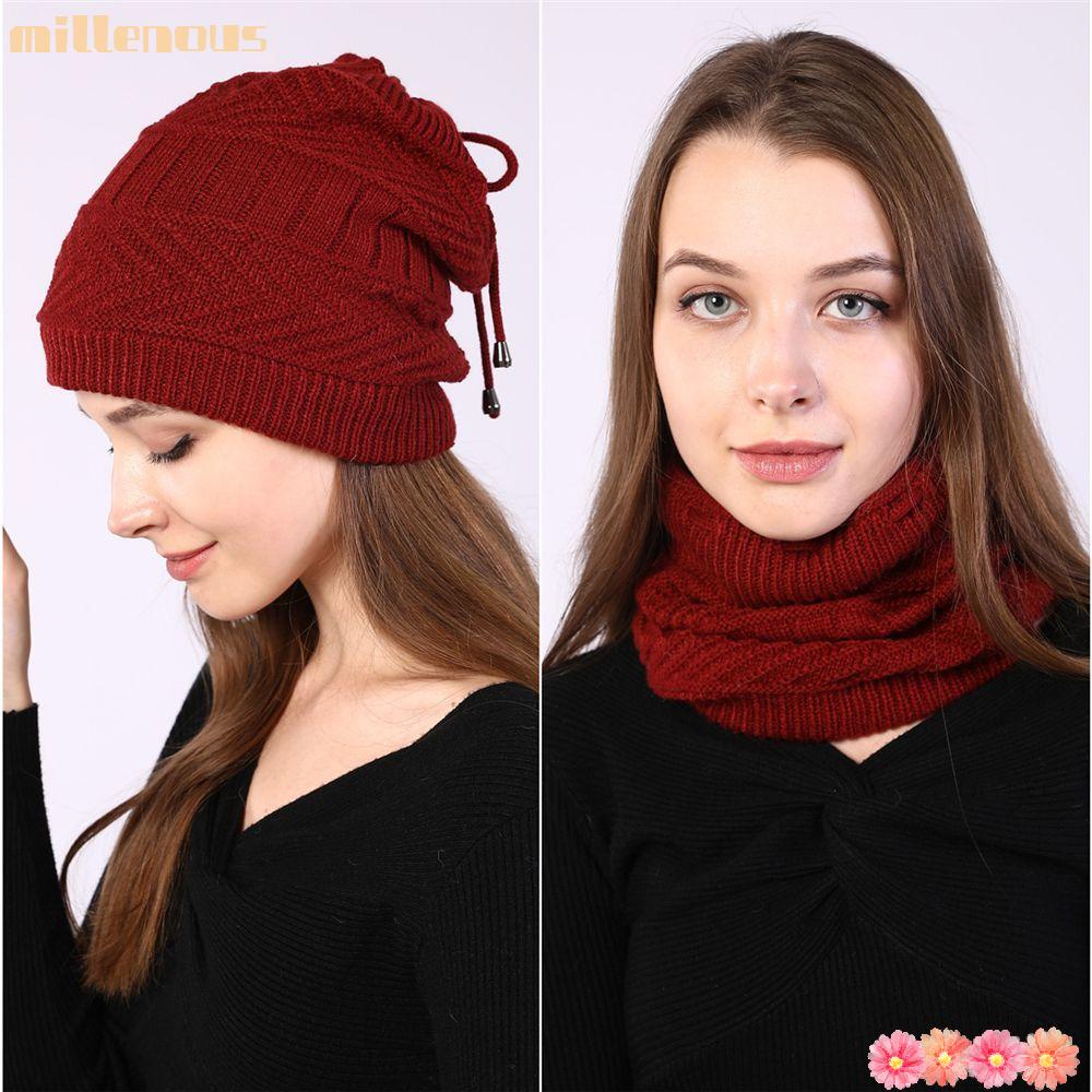 lined ponytail beanie