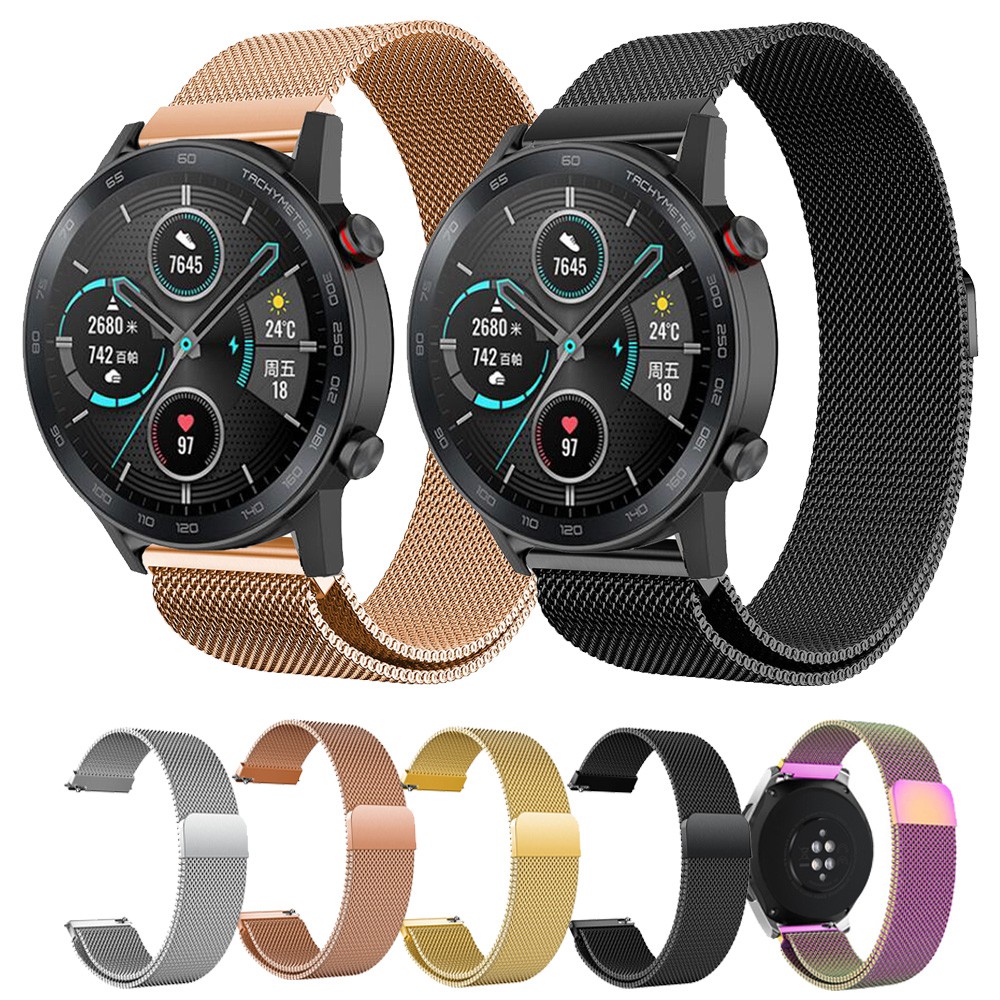 Huawei GT2 pro/Honor Magic watch 2 Correas gt 2 GT2 46 Mm/Samsung Galaxy Milanese Bucle Magnético De Acero Inoxidable Correa De Banda #5
