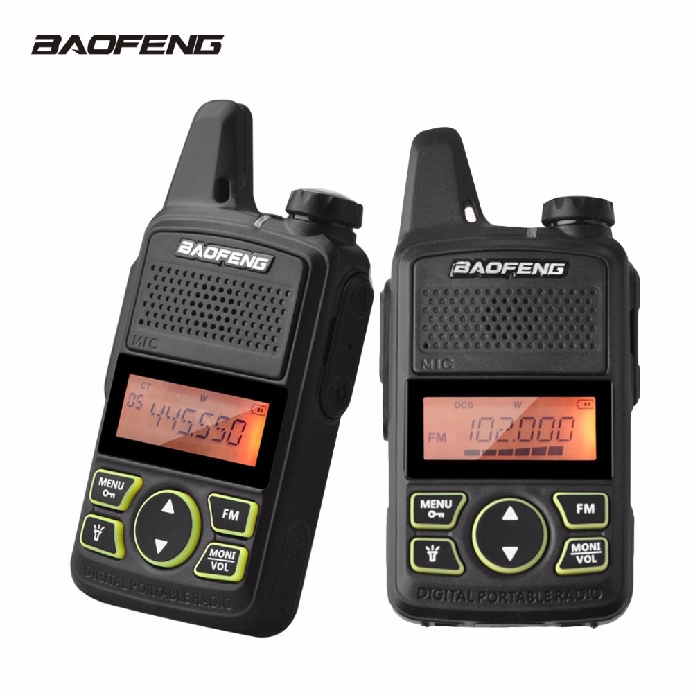 Image of Baofeng T1 Walkie Talkie BF-T1 MINI Radio bidireccional UHF 400-470mhz 20CH Linterna FM Transceptor de mano Radio de jamón portátil #0