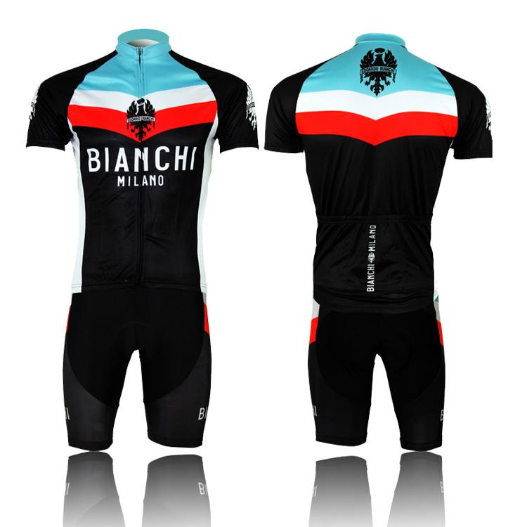 Bianchi para Ciclismo Jersey Camisa de carreras Cómodo Bicicleta/Bicicleta Gel Pantalones Cortos Set 