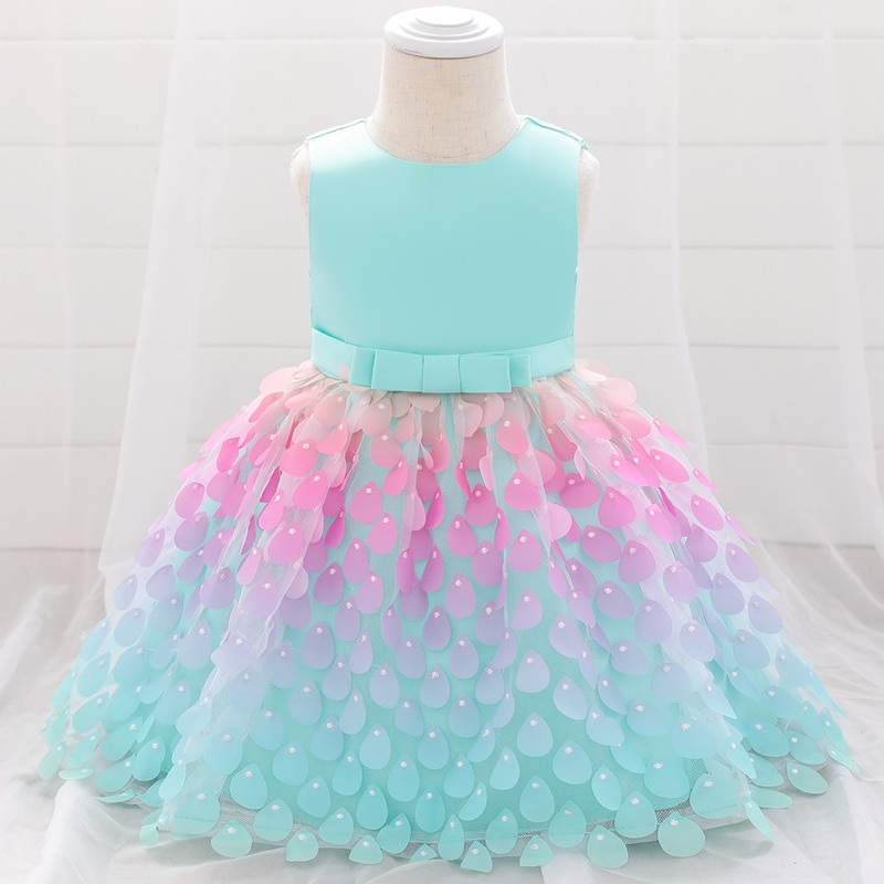 Vestido De Fiesta De Cumpleaños De 0 A 24 Meses 2021 Verano Little Mermaid  Infantil Ropa De Niña Vestidos De Lentejuelas Princesa | Shopee Colombia