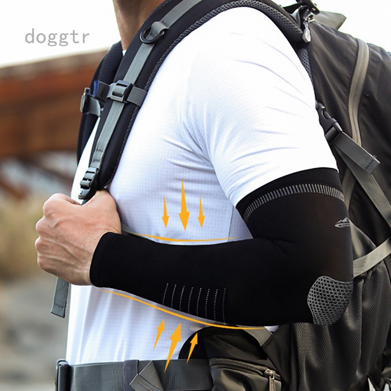 Mangas De Brazo Tela De Hielo Transpirable De Secado Rápido Running Ropa  Deportiva Sol Protección UV Larga Cubierta Del Ciclismo | Shopee Colombia